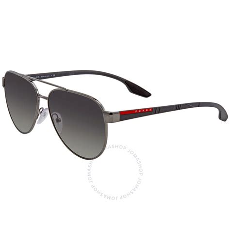 Prada Linea Rossa Grey Gradient Pilot Unisex .